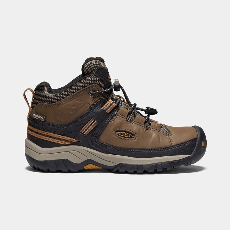 Keen Targhee Waterproof - Çocuk Trekking Bot - Kahverengi/Siyah - Turkey (283095GTU)